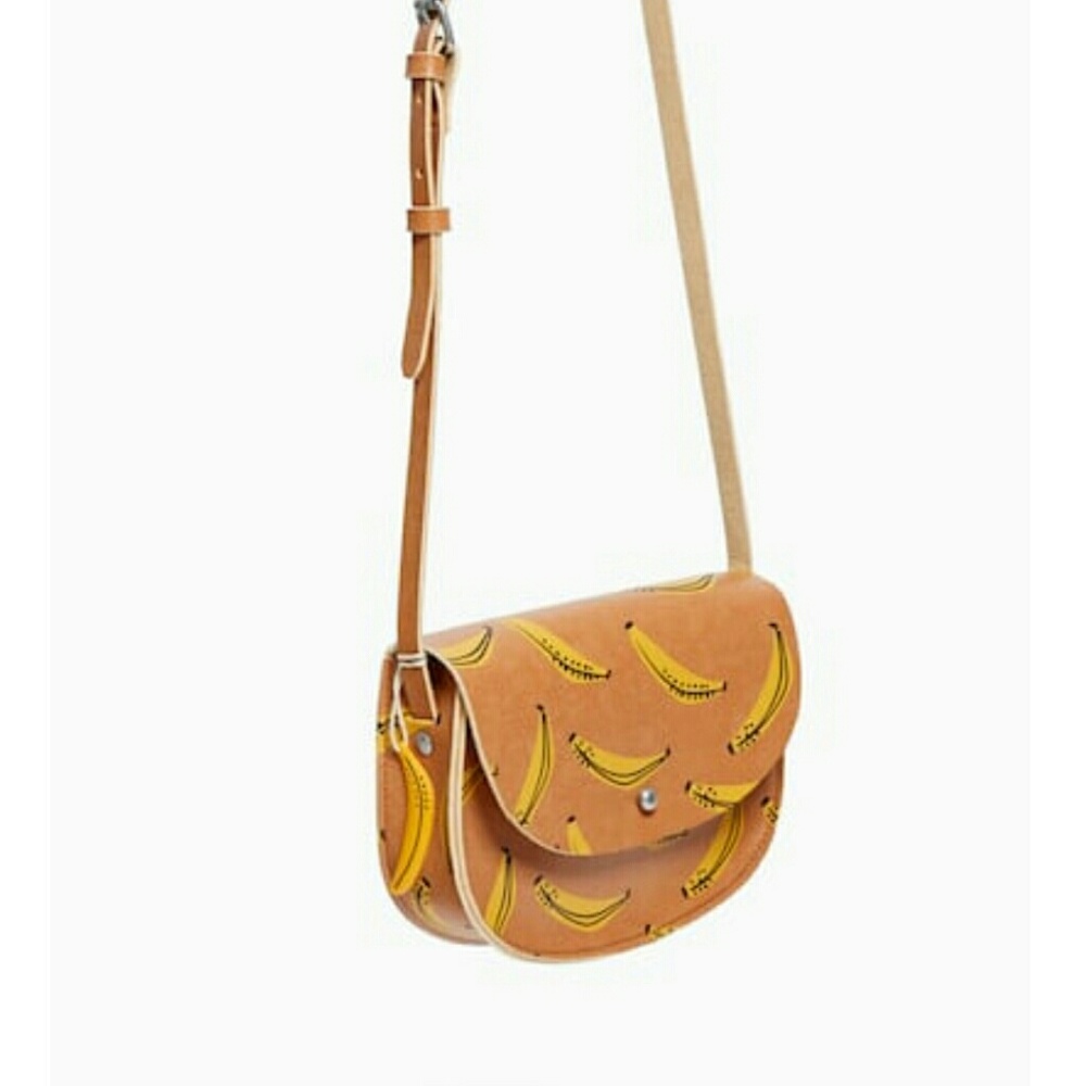 Zara yellow banana crossbody bag